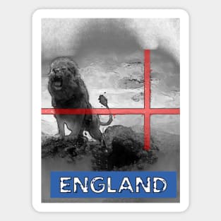 England soccer Football flag lion p1 Magnet